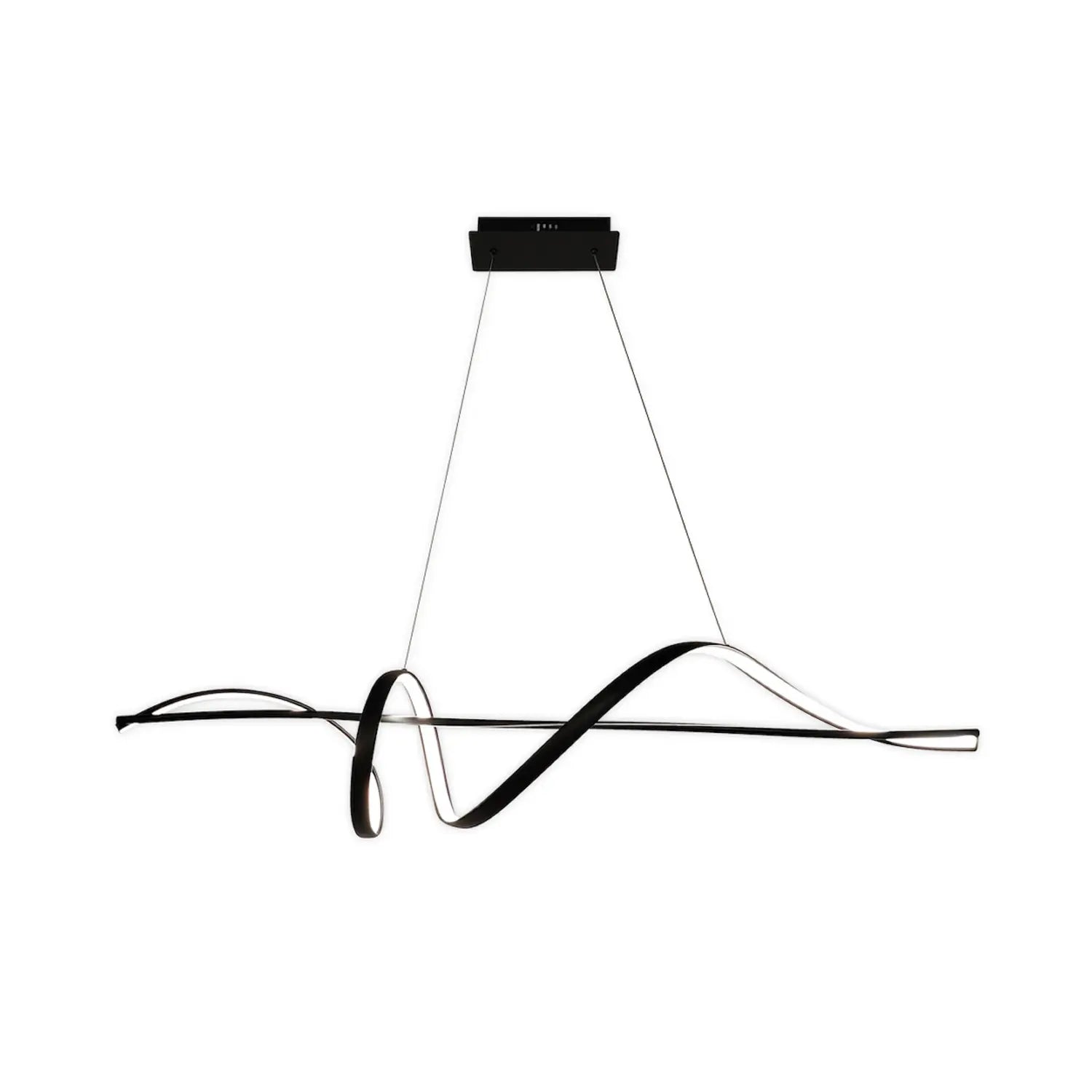 B-Ware Milagro Lighting Led Hängeleuchte Pendelleuchte Sash Metall Schwarz 4000 K 1232