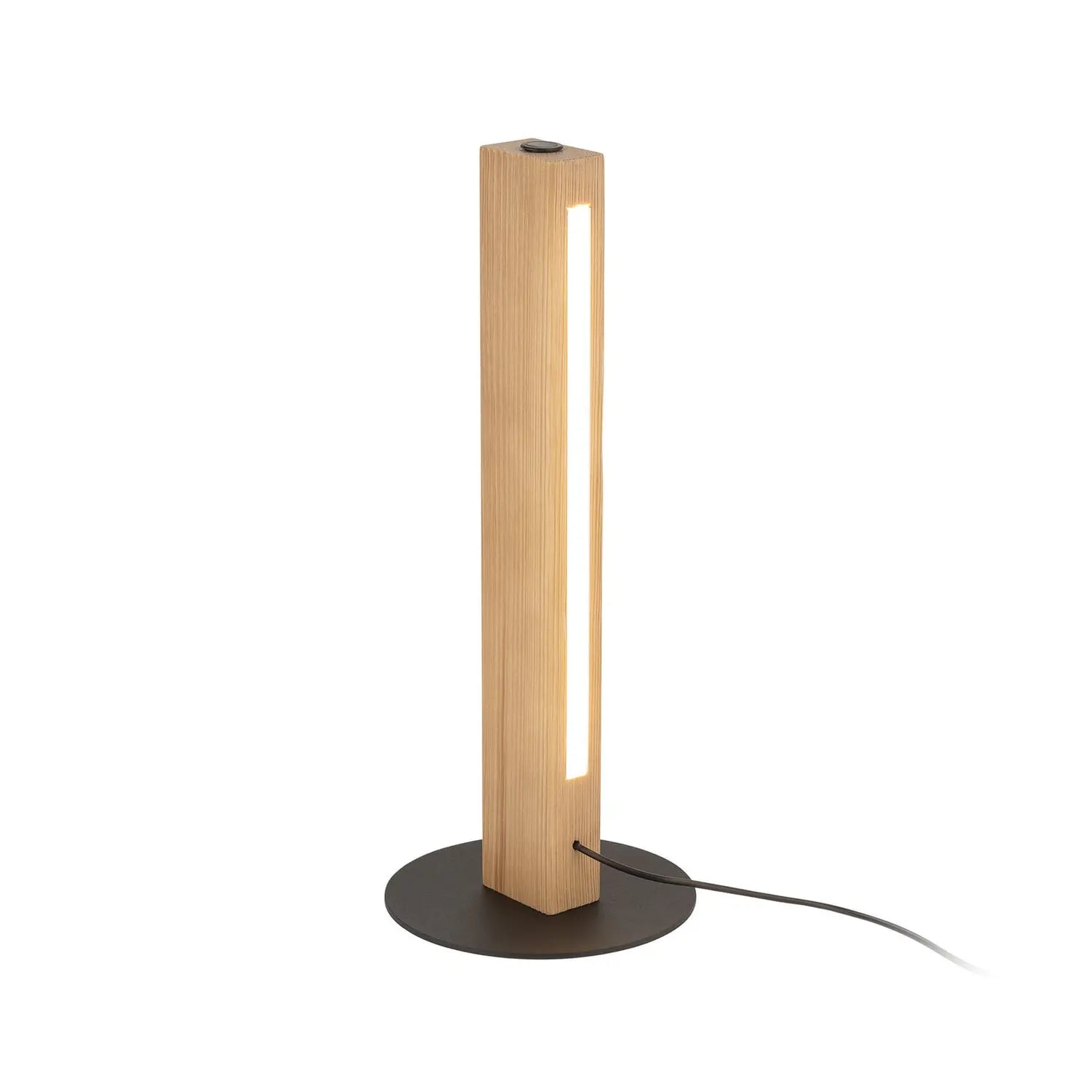 B-Ware Tischleuchte Teo Led Tischlampe Holzlampe Buche Touchdimmer Holz 42 Cm