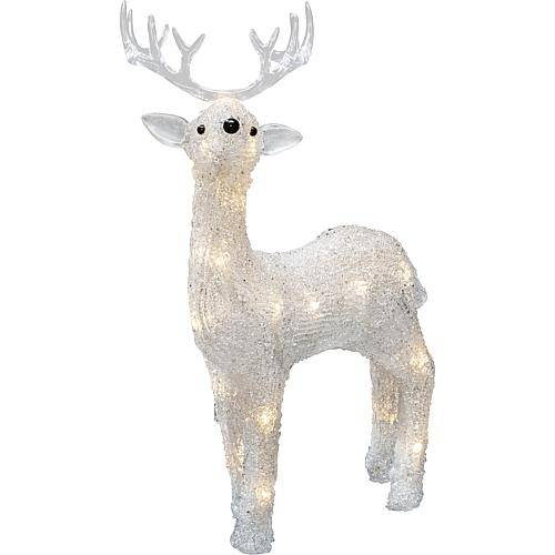 B-Ware Konstsmide 6224 103 Acryl Figur Rentier Rentierfigur Weihnachtsfigur