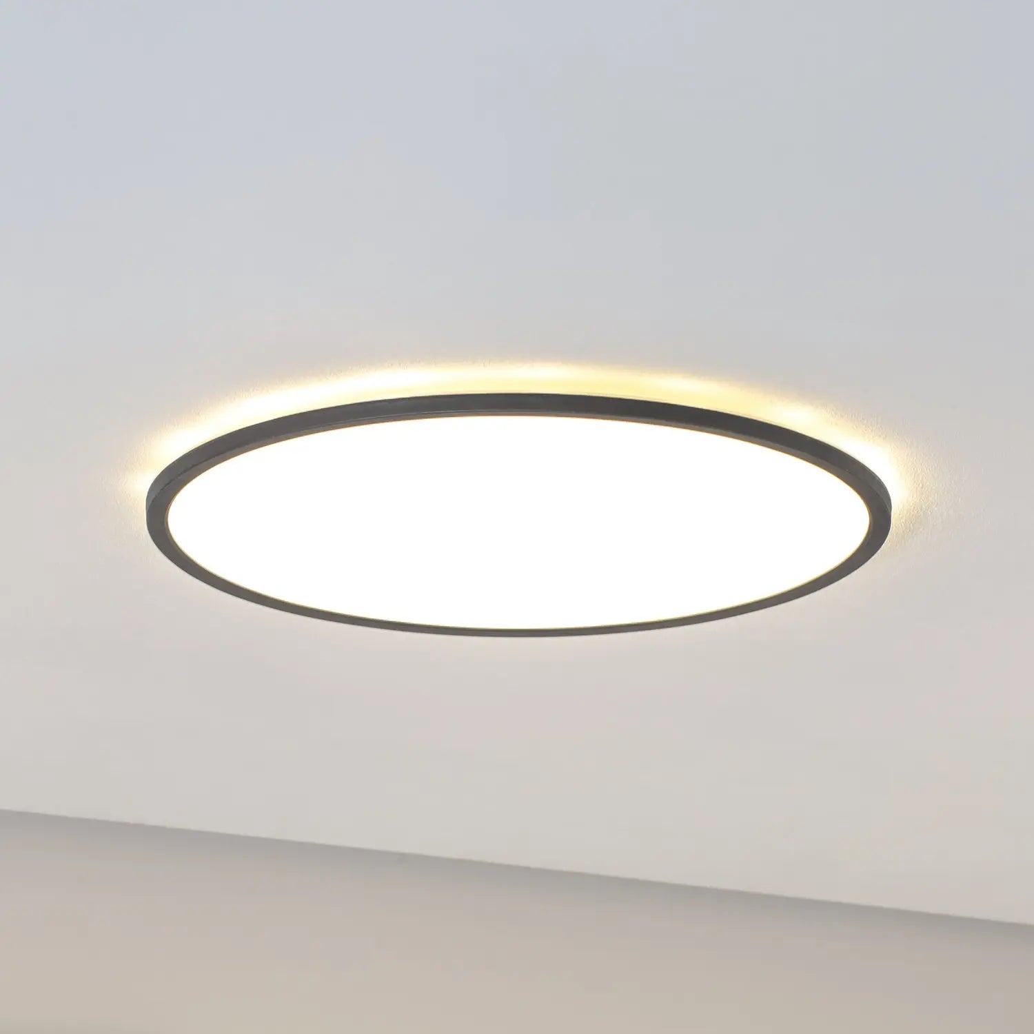 B-Ware Tk Lighting Led Panel Deckenleuchte Panel Aqua Led Rund Schwarz Metall