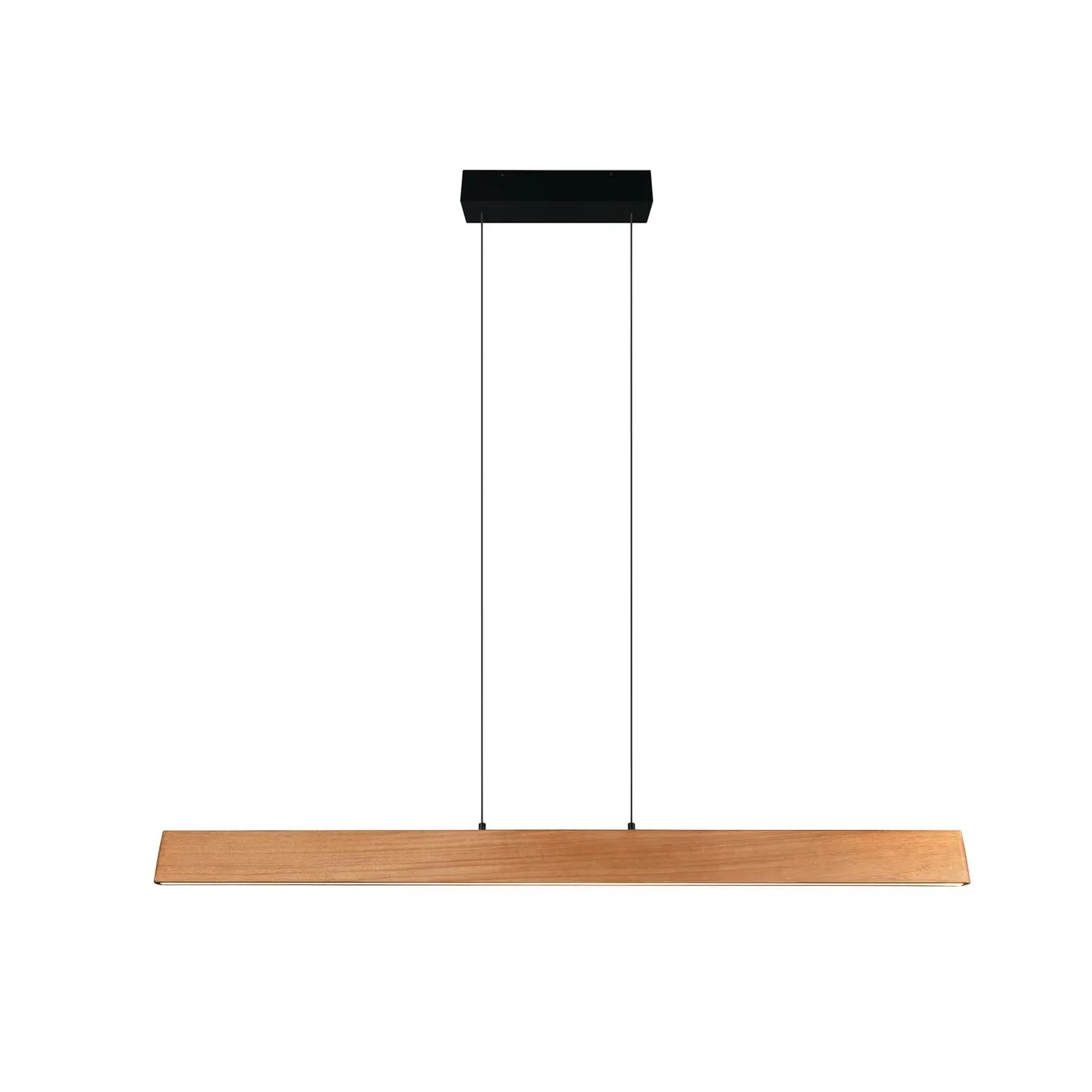 B-Ware Trio Lighting Led Pendelleuchte Hängelampe Edgewood Holz Dimmbar L150cm