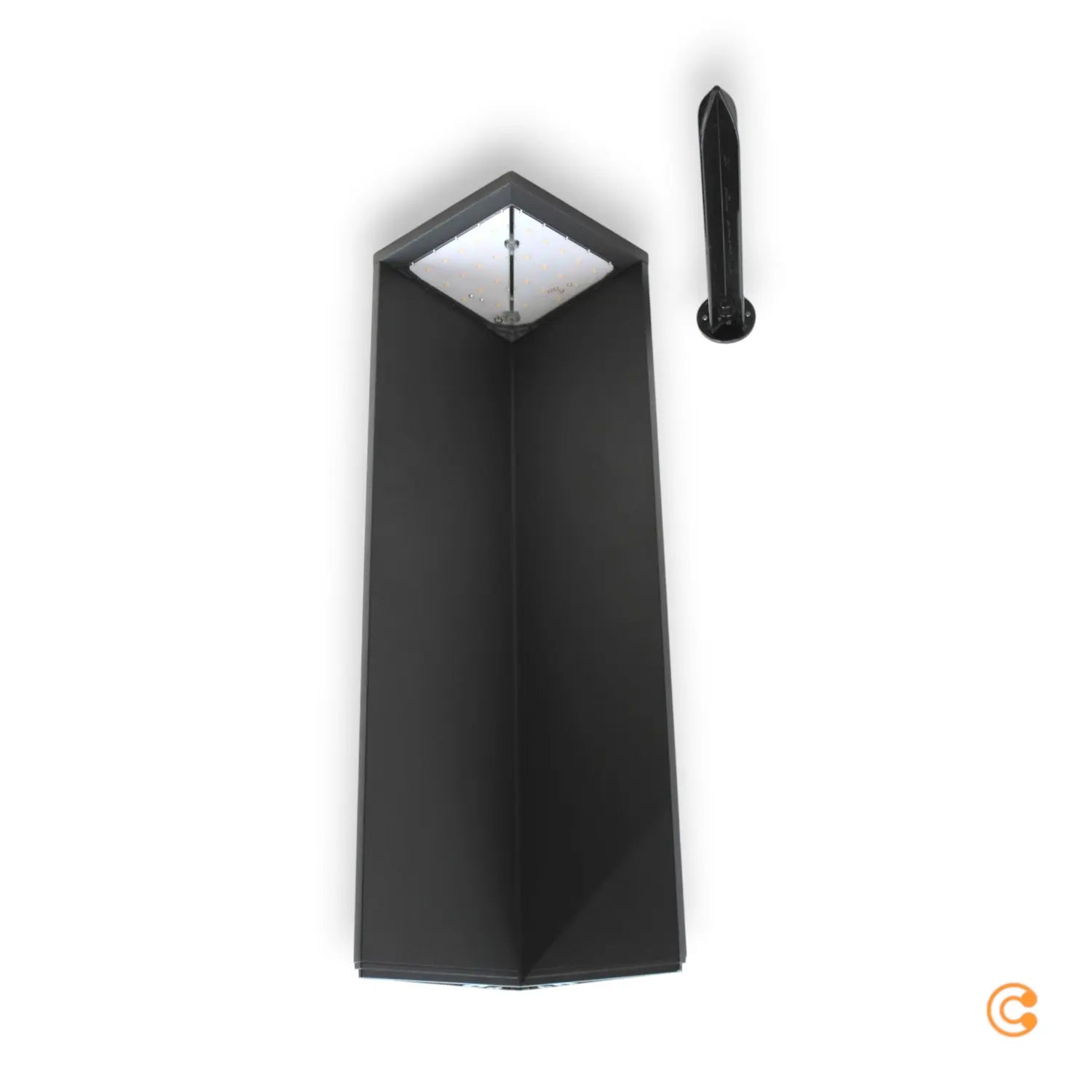 B-Ware Fabas Luce Wegeleuchte Garten Led Solar Fold Bewegungsmelder Dunkelgrau Ip54