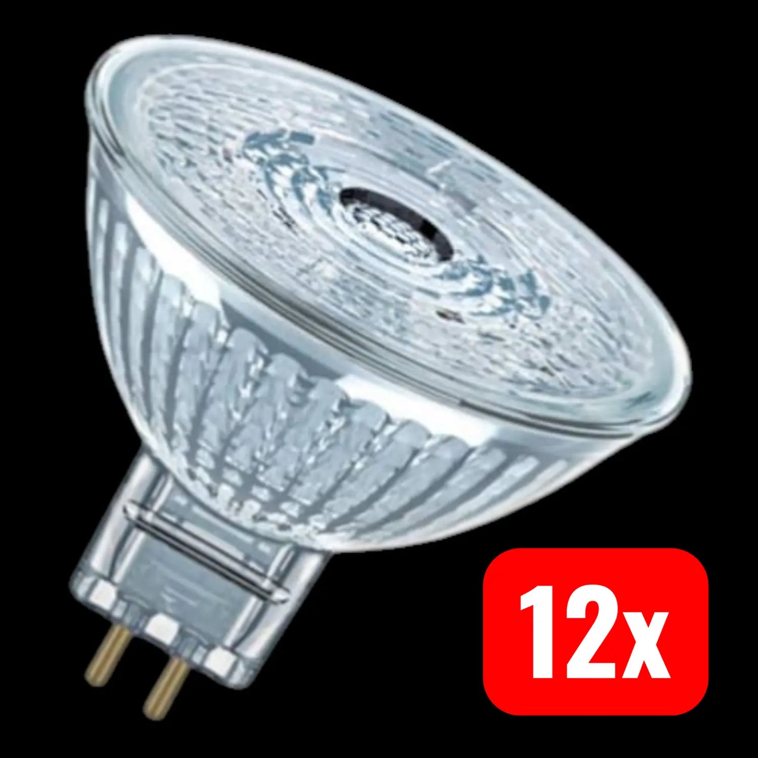 B-Ware Osram Led Reflektor Glühbirne Leuchtmittel Star Gu5,3 8 W 12 V Warmweiß 12 Stück