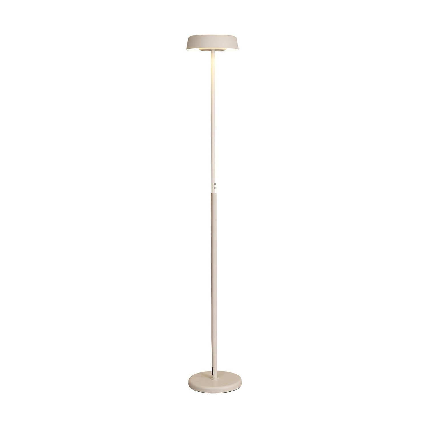 B-Ware Mantra Iluminación Led Stehleuche Noa Ii Touchdimmer Stahl Weiß Stehlampe Lampe