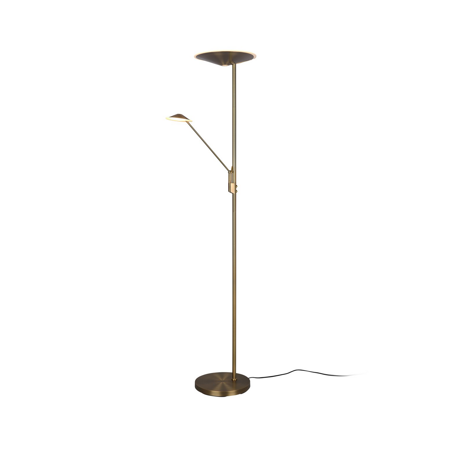 B-Ware Trio Lighting Led Stehleuchte Brantford Leseleuchte Altmessing Stehlampe Lampe