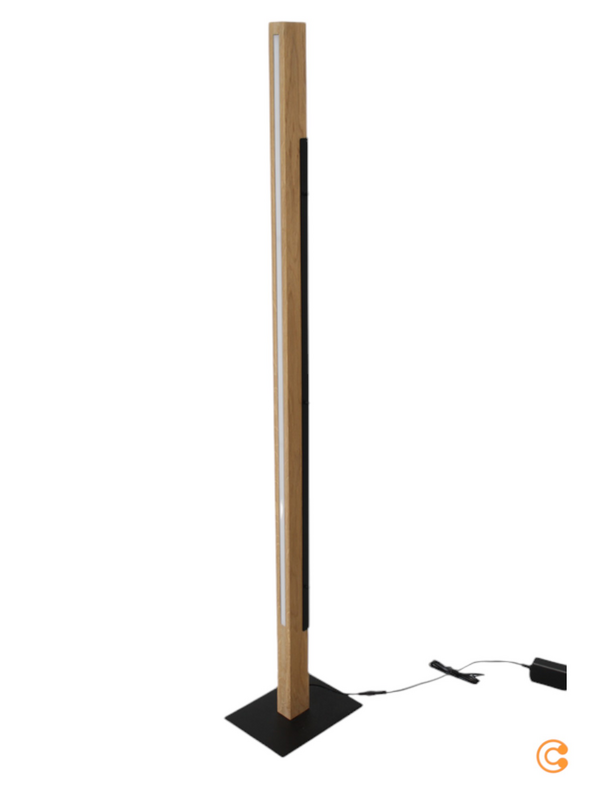 B-Ware Deko Light Led Stehleuchte Madera Stehlampe Stehleuchte Aus Eichenholz Dimmbar