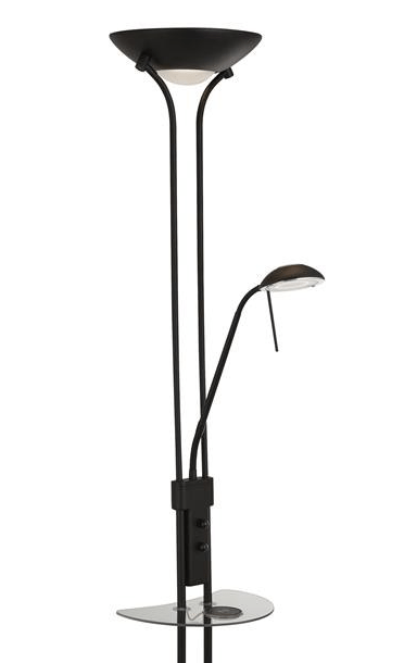 B-Ware Searchlight Electric Led Stehleuchte Mother & Child Schwarz Leselampe Lampe Spot