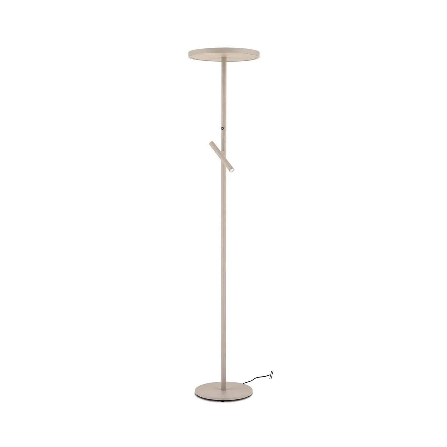 B-Ware Teide Stehleuchte Leselampe Led Dimmer Beige Aluminium Stahl Metall