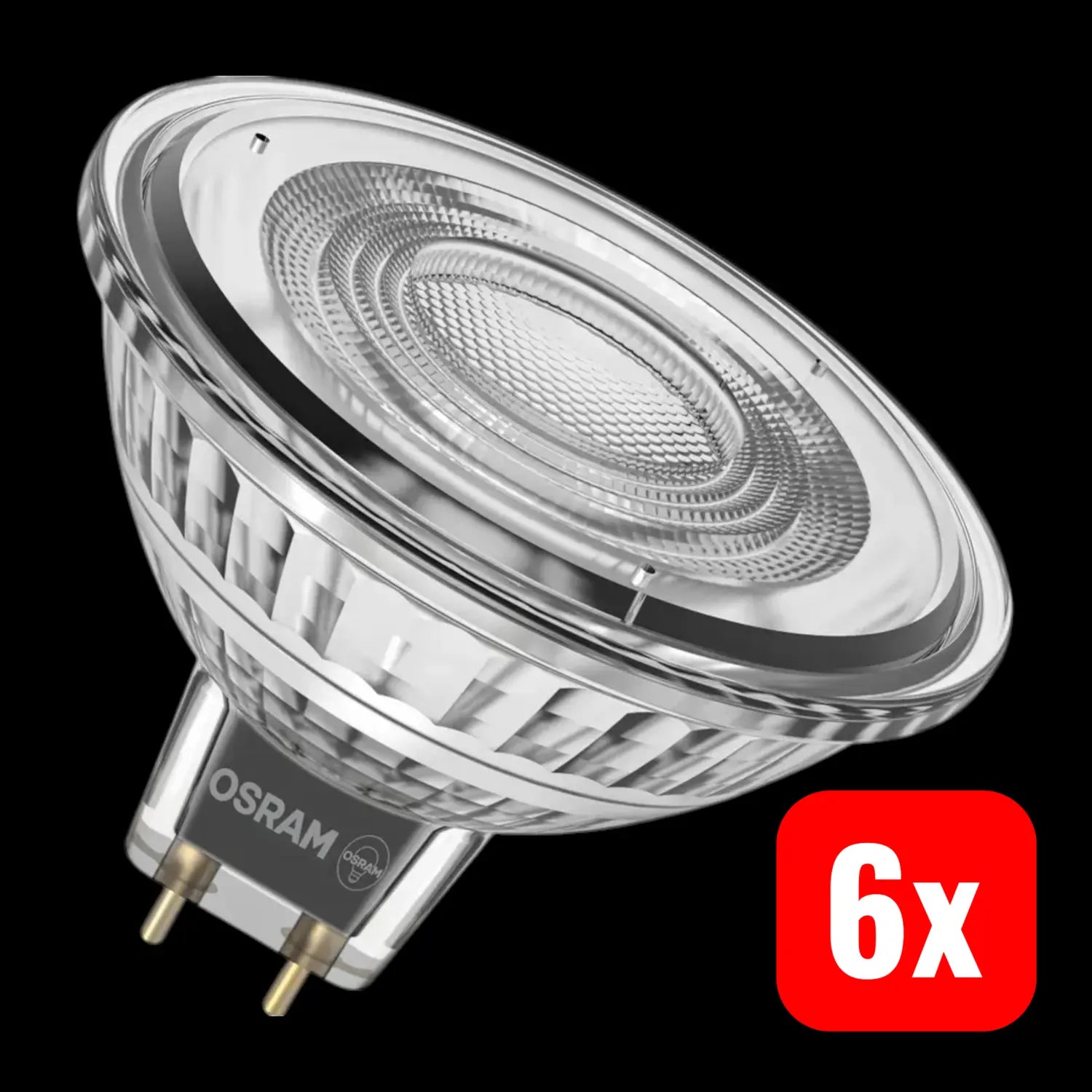 B-Ware Osram Led Superstar Mr16 Gu5,3 Lampe 50 Mm 36° Dimmbar 6.1 W 4000 K Eek G 6 Stück