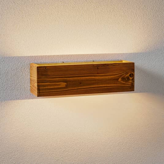 B-Ware Trio Lighting Led Wandleuchte Brad Aus Holz Wandleuchte Bilderlampe Spiegelleuch