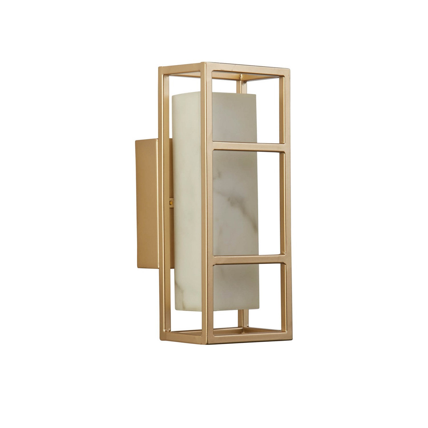 B-Ware Mirage Led Wandleuchte Wandleuchte Led Lampe Gold Stahl Ip44 Höhe 25 Cm