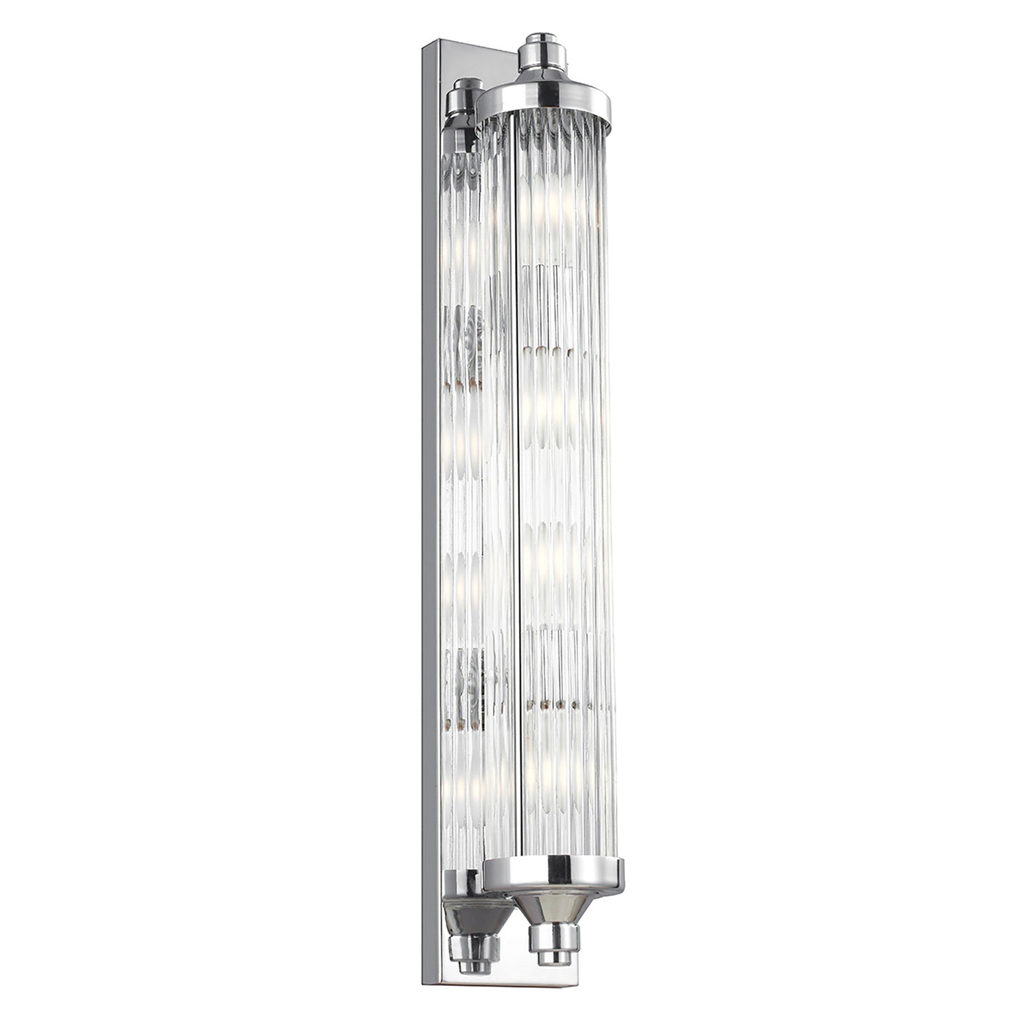 B-Ware Feiss Led Wandleuchte Lampe Paulson Ip44 1 Flammig Höhe 73,7cm Chrom G9 Warmw74