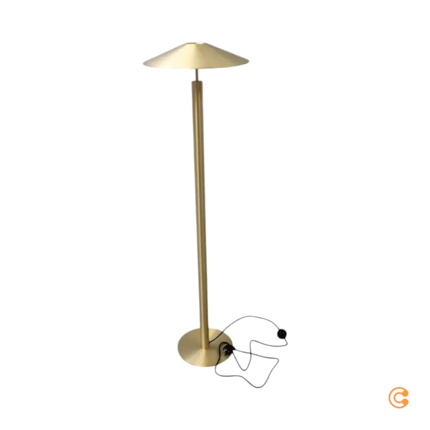 B-Ware Leds C4 Stehleuchte Standlampe Led Gold Matt Stahl Schalter Siehe Text/Foto