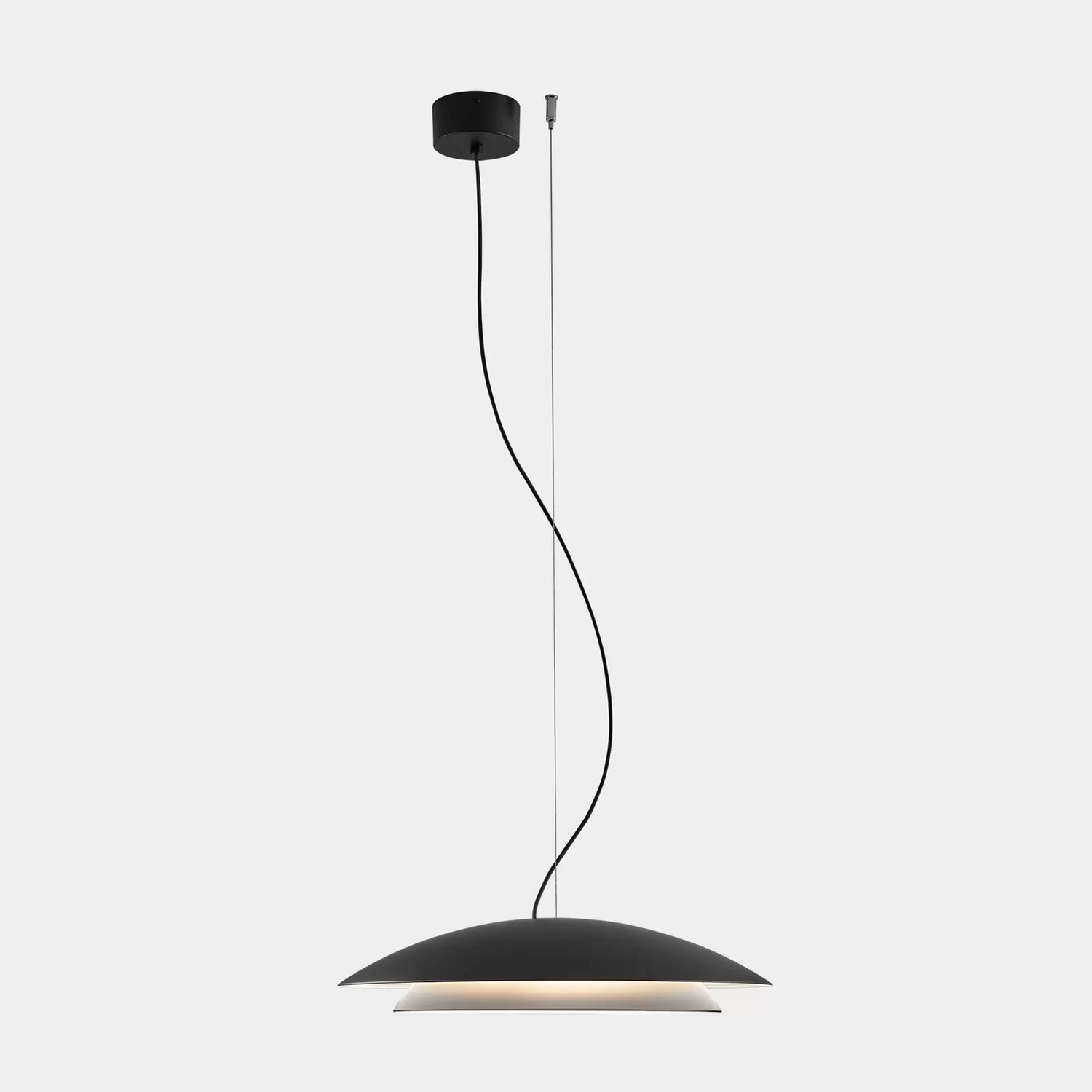 B-Ware Leds C4 Noway Big Dimmbar Hängeleuchte Hängelampe Deckenlampe Dezentral Schwarz