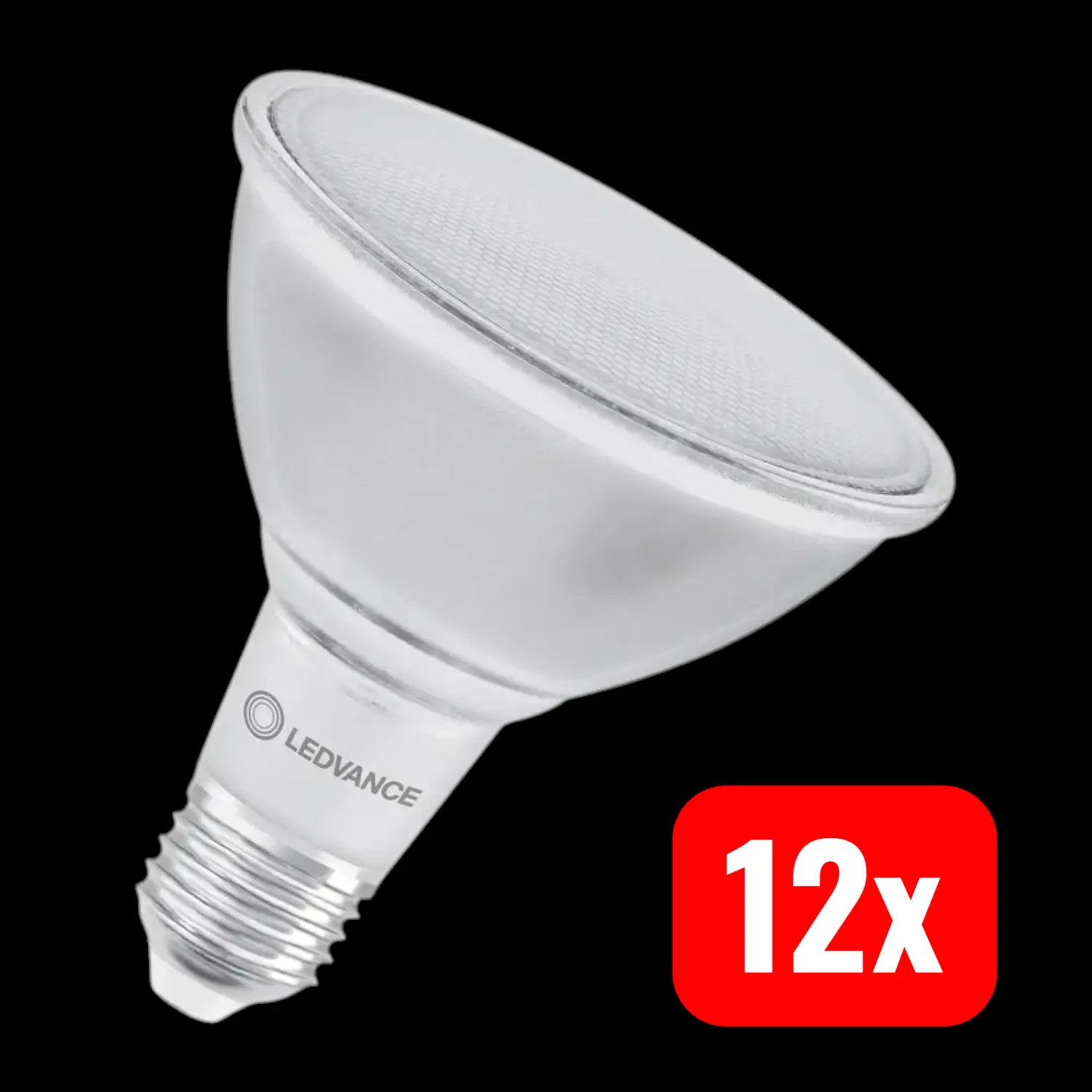 B-Ware Ledvance Reflektorlampe Led E27 Par38 Klar Warmweiß Dimmbar Glas 15,2 W 12 Stück