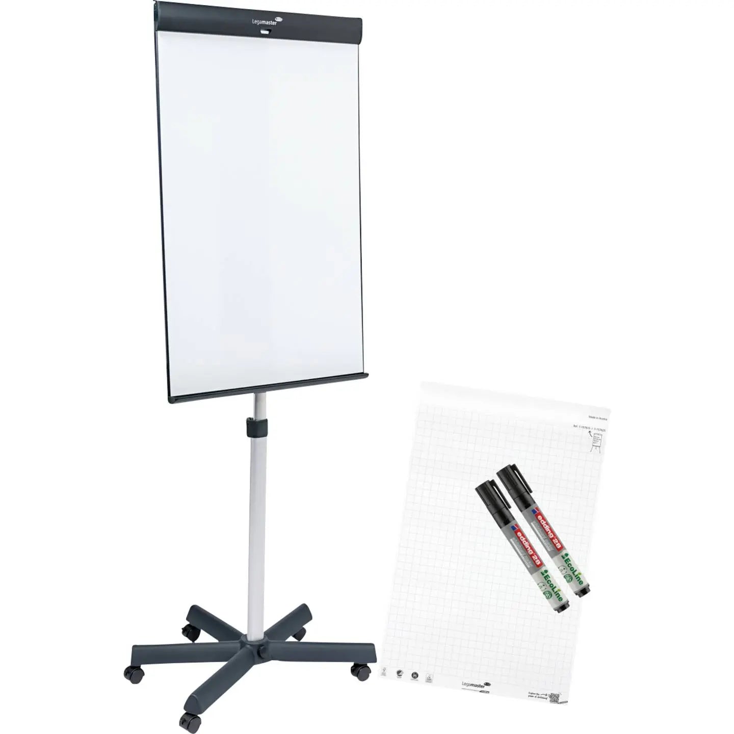 B-Ware Flipchart Tafel Legamaster Flipchart Sketch Pro Serie Höhenverstellbar Board