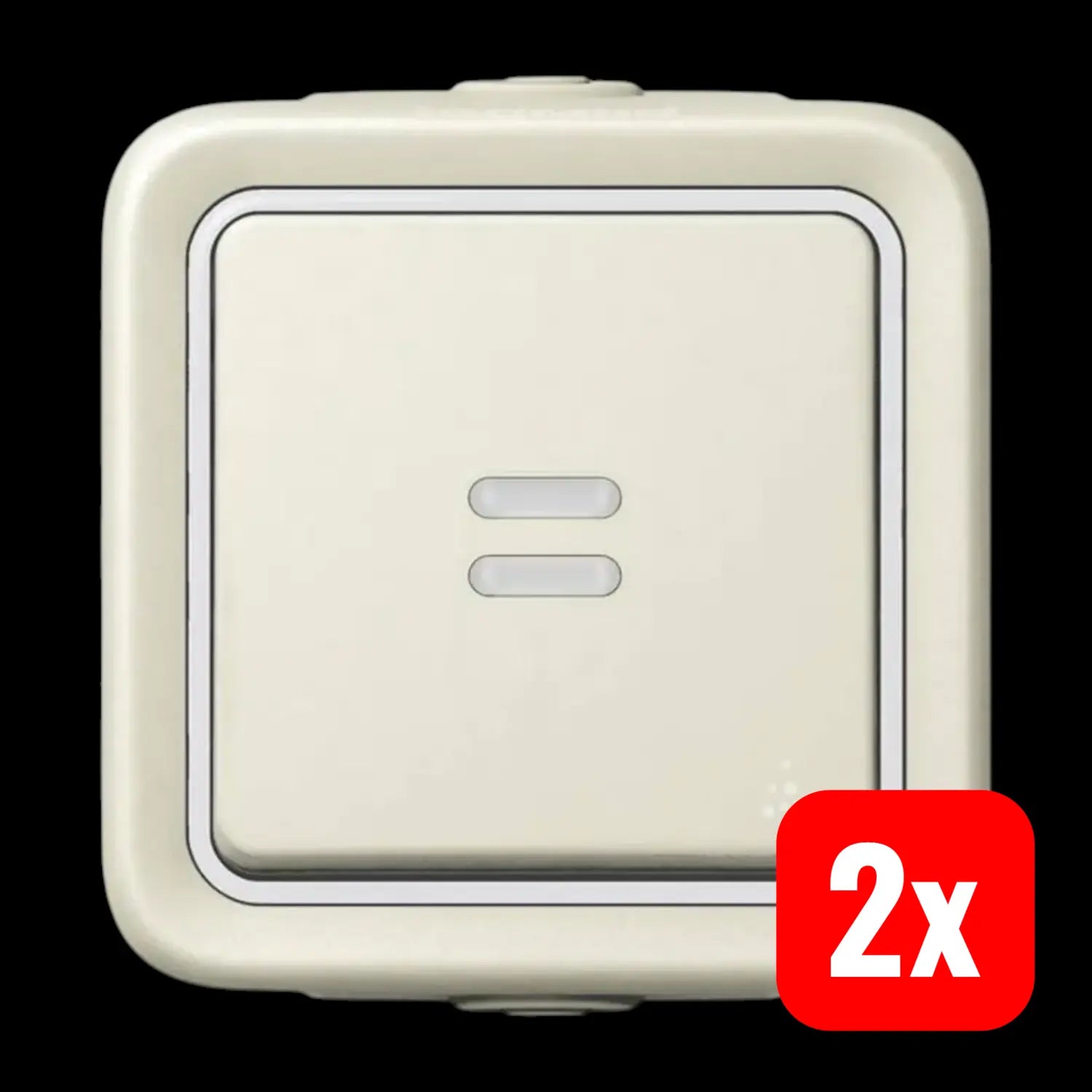 B-Ware Legrand Installationsschalter 069613 Schalter Plexo Weiß 3 Auslässe 2 Stück