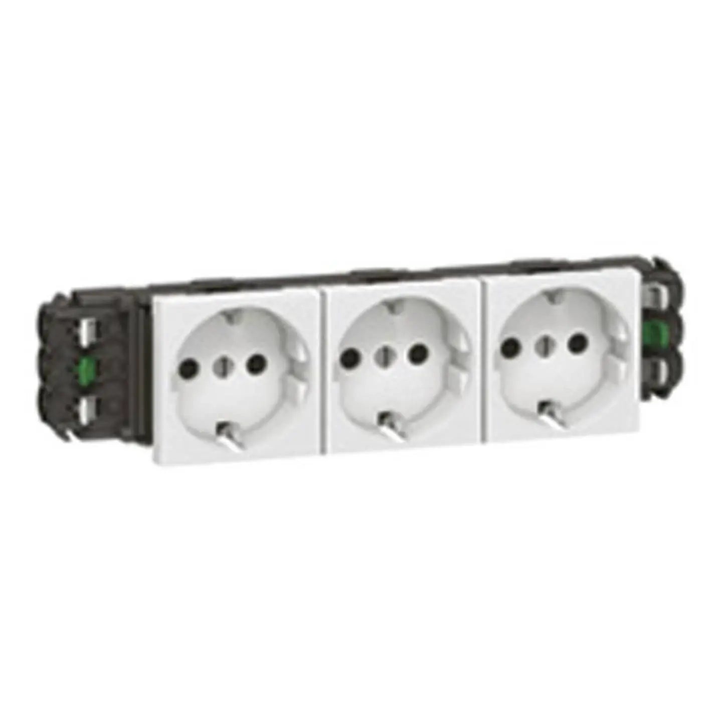 B-Ware Steckdose Mehrfachsteckdose Legrand 3fach Weiß Einbaukanal Serie Mosaic