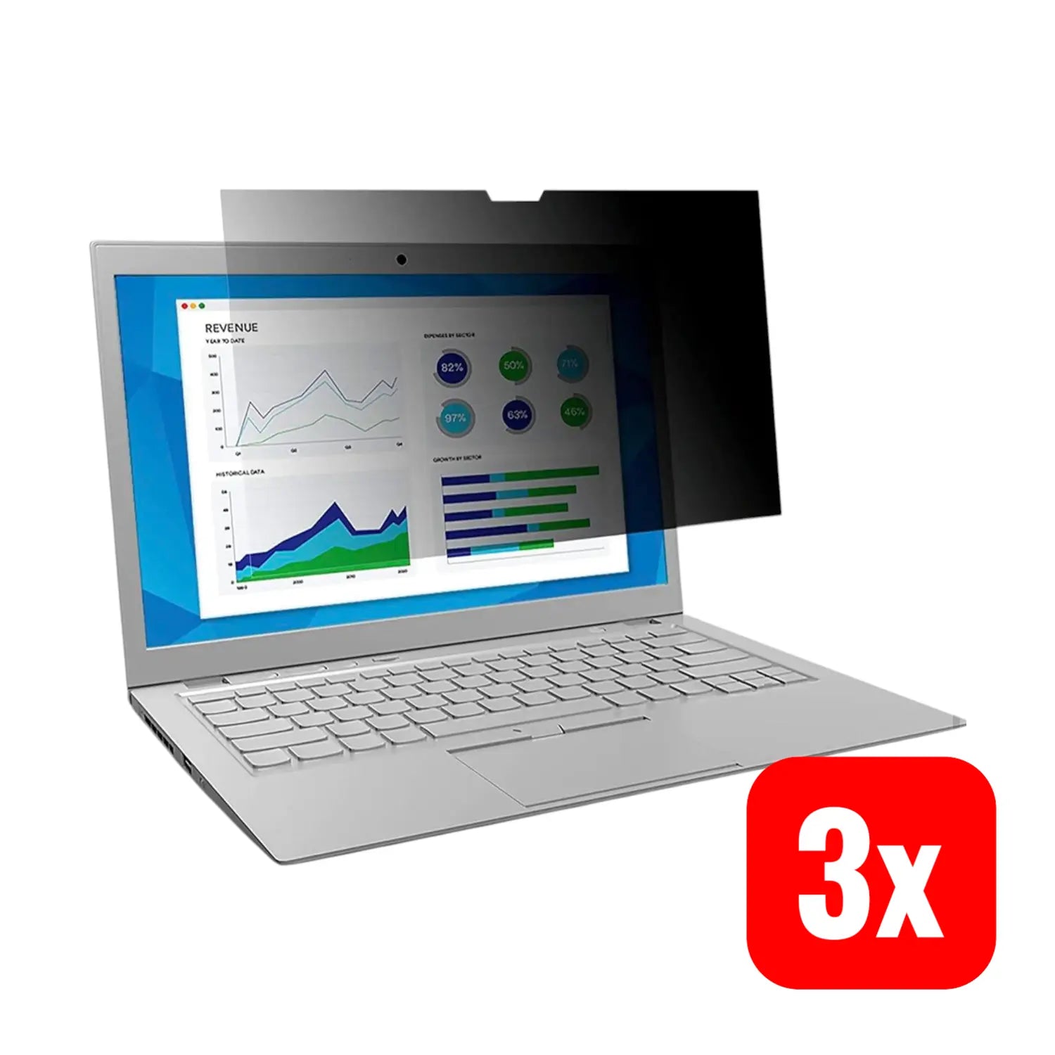 B-Ware Lenovo Blickschutzfilter Privacy Filter Ipf 3 Blendschutz 35,6 Cm 14" 3 Stück