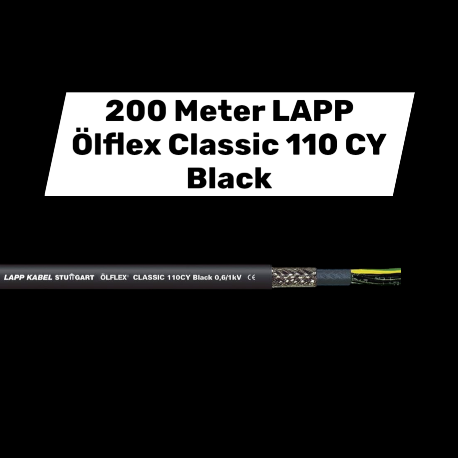 B-Ware Lapp ölflex Classic 110 Cy Black Steuerleitung Kabel Leitung 200 Meter
