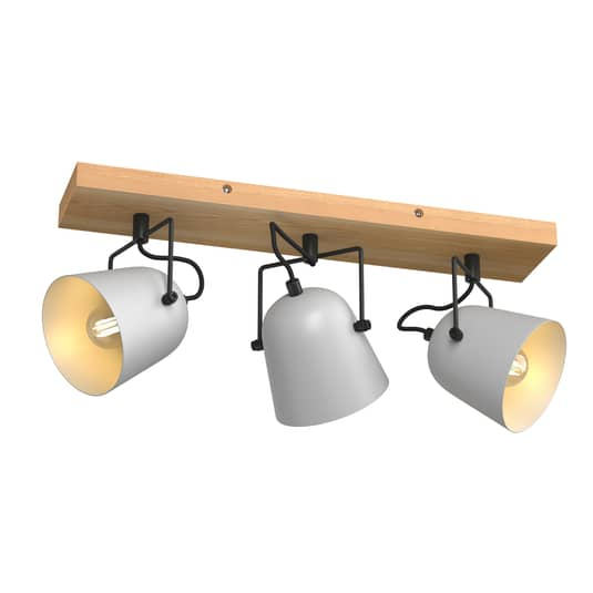 B-Ware Lindby Adalin Deckenlampe 3 Fl. Grau Deckenlicht Lampe Leuchte Deckenstrahler