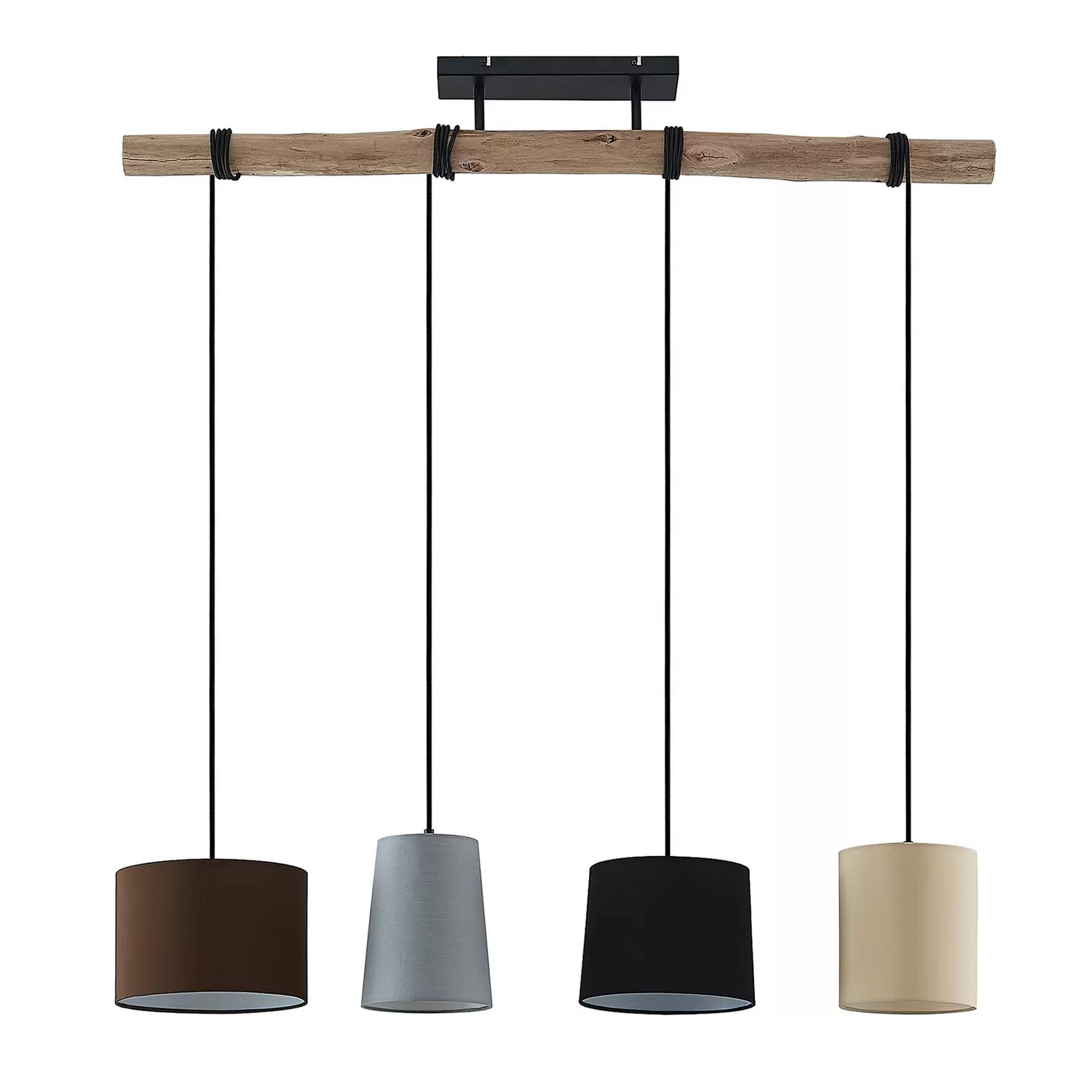 B-Ware Lindby Amilia Hängeleuchte Stoffschirm Deckenlampe Lampe Pendellampe Leuchte