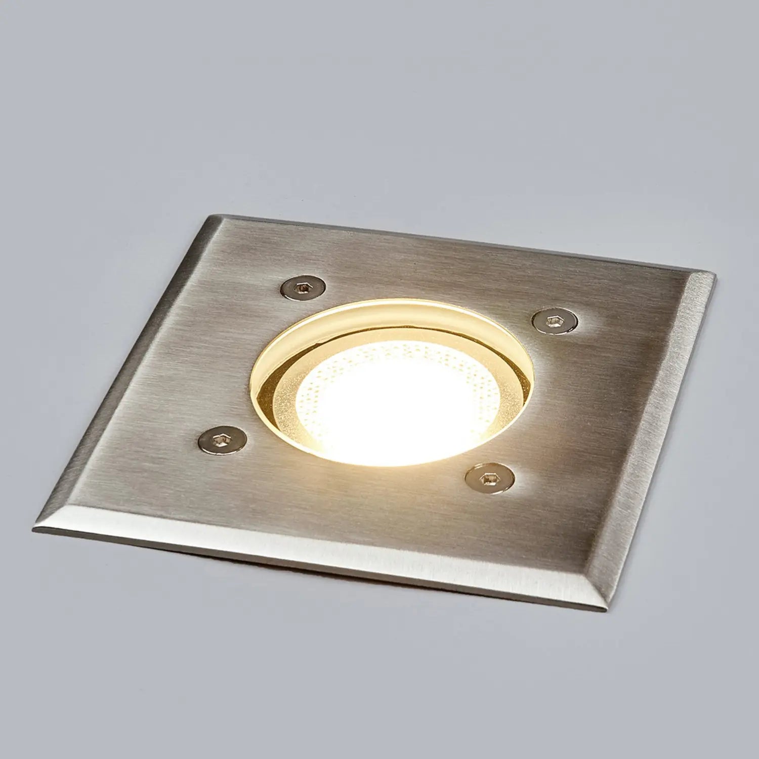 B-Ware Lindby Bodeneinbauleuchte Bodenlampe Insa Edelstahl Glas Ip67 Transparent Gu10