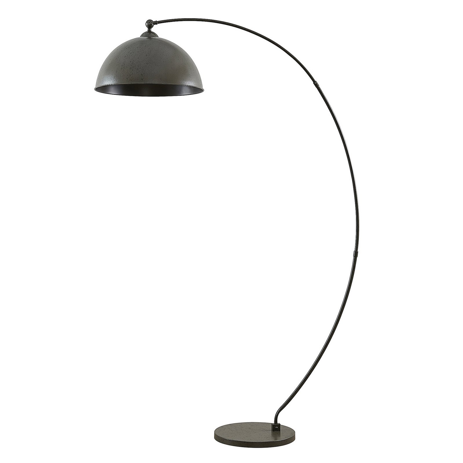 B-Ware Lindby Jonera Bogenstehlampe Lampe Leuchte Stehlampe Stehleuchte Dunkelgrau E27