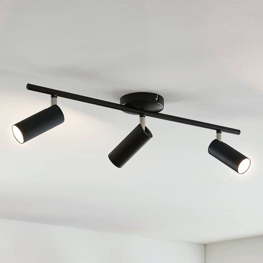B-Ware Lindby Deckenleuchte Deckenlampe Led Camille Schwarz Leuchte Lampe Kunststoff197