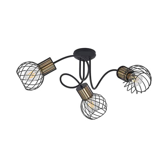 B-Ware Lindby Cornel Deckenlampe Deckenlampe Deckenlicht Flurleuchte E27 Käfige 3 Flg