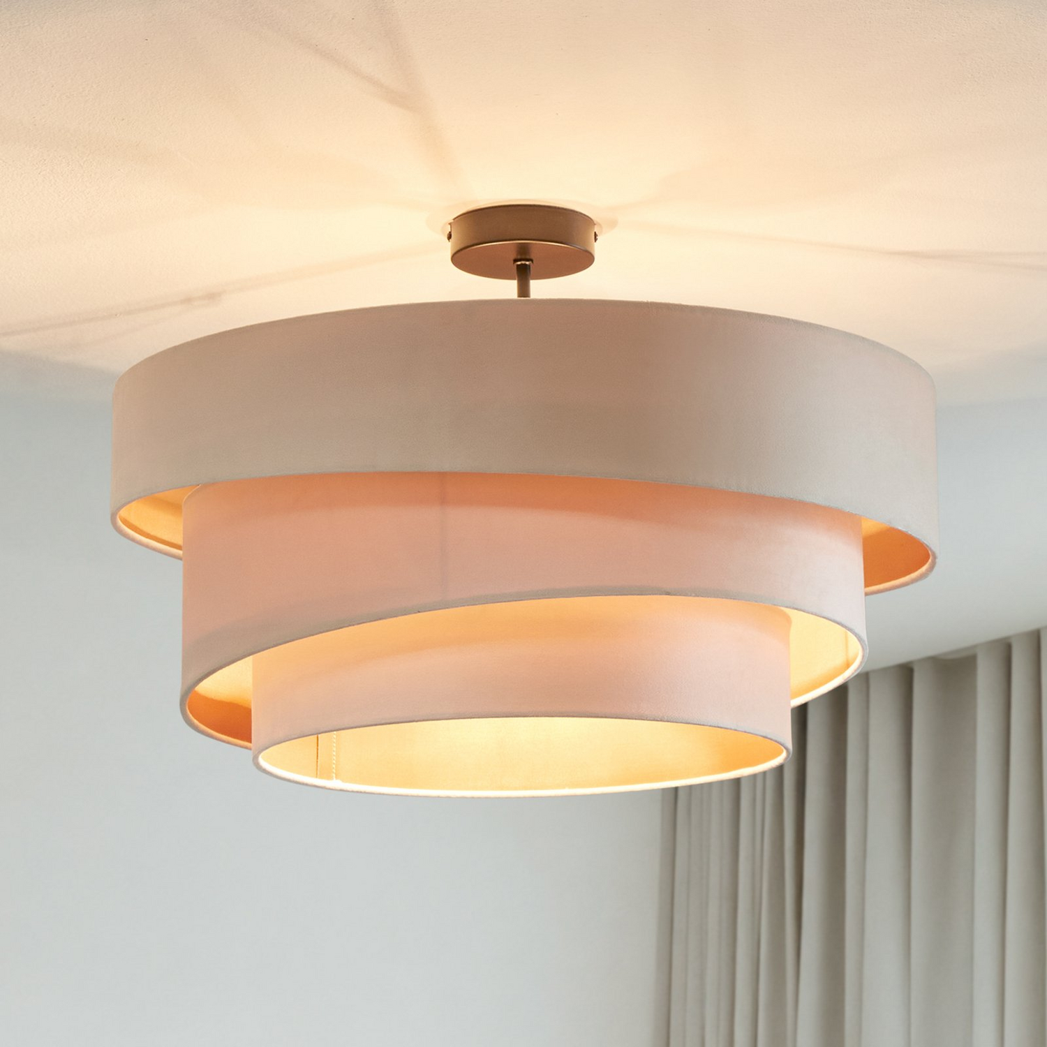 B-Ware Lindby Jusari Deckenlampe Hängeleuchte Lampe Leuchte E27 Textil Siehe Text/Foto