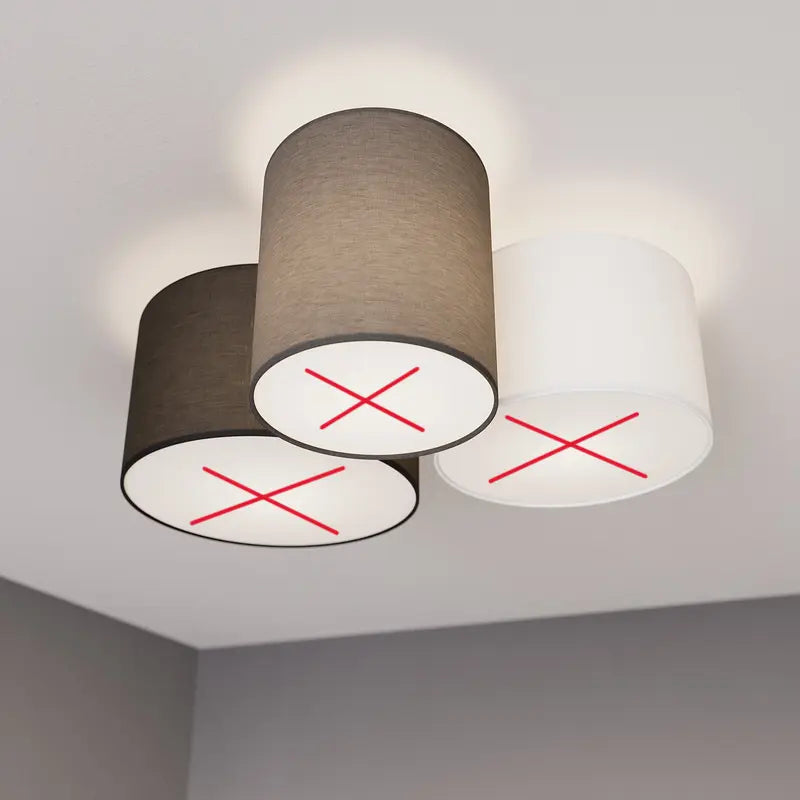 B-Ware Lindby Laurenz Deckenlampe Deckenlicht Lampe 3flg E27 Grau Braun Siehe Text/Foto