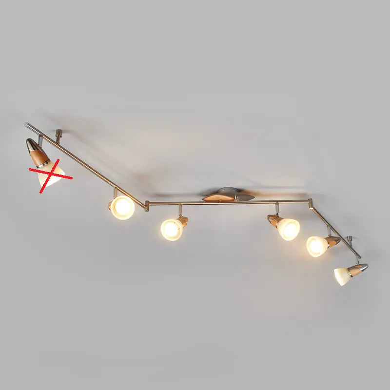 B-Ware Lindby 6 Flammige Led Holz Deckenlampe Marena Deckenlampe E14 Siehe Text/Foto