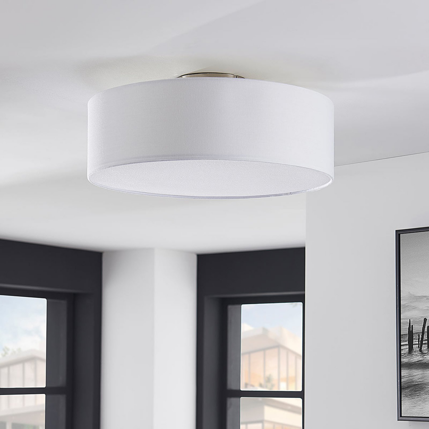 B-Ware Lindby Deckenlampe Sebatin Deckenleuchte Lampe Leuchte E27 Weiß Siehe Text/Foto