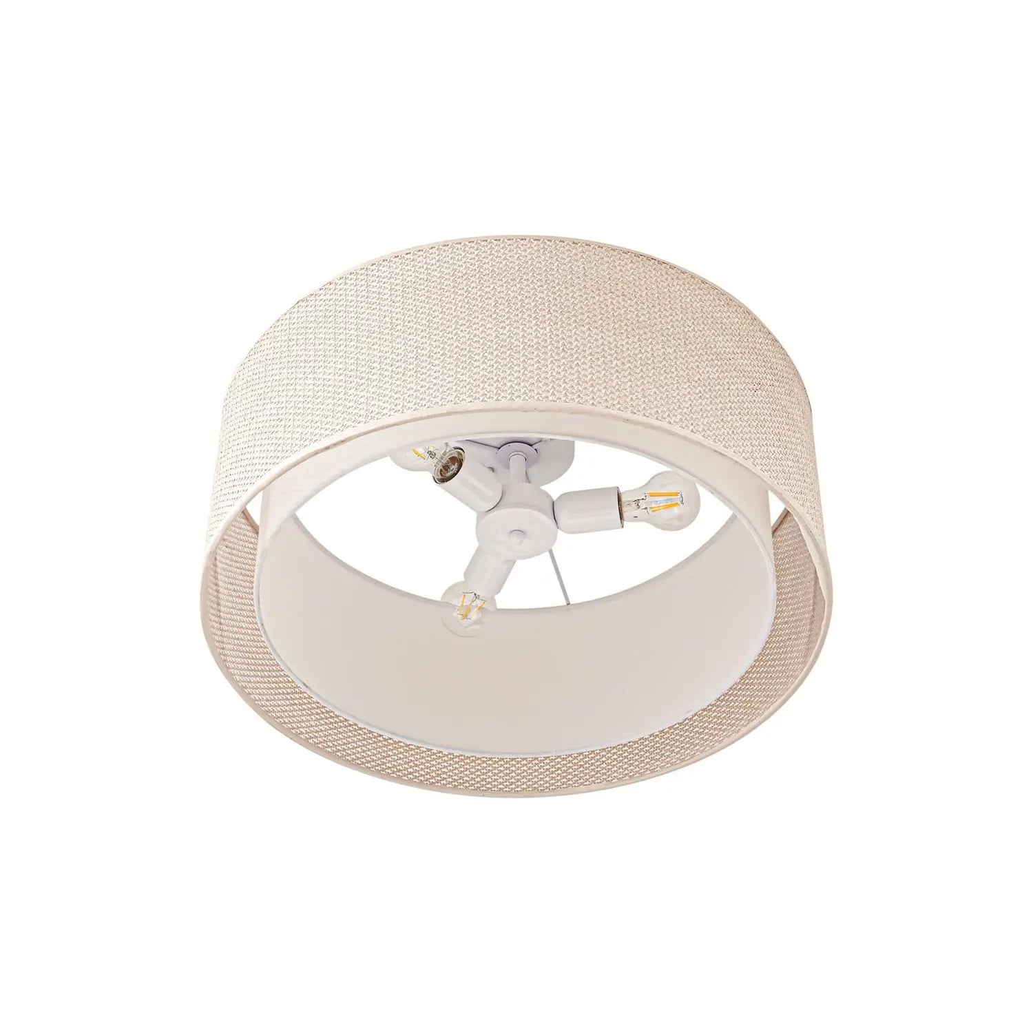 B-Ware Lindby Deckenleuchte Deckenlampe Soula Lampe Beige Kunststoff E27 Rund 60 Cm404