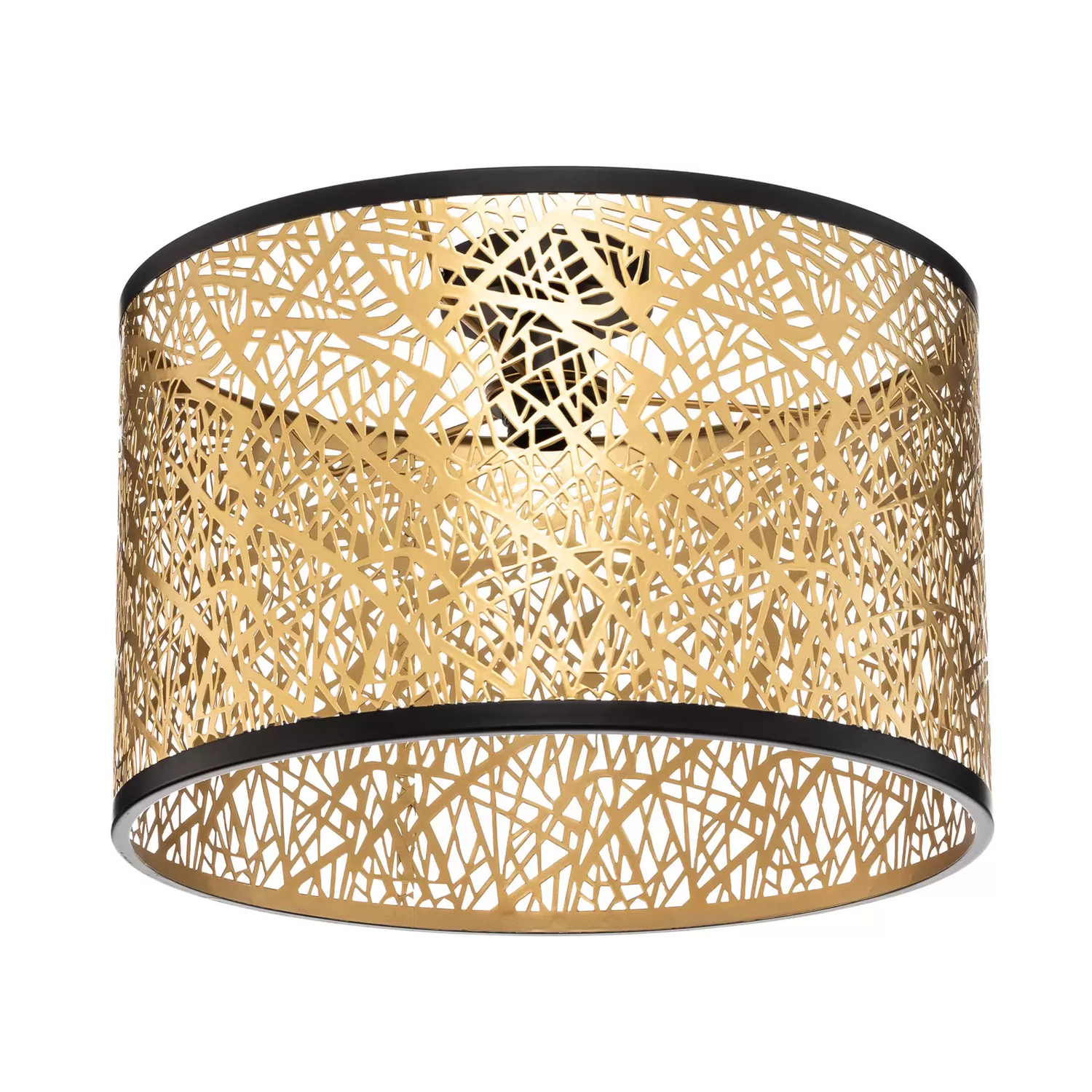 B-Ware Lindby Yonah Deckenleuchte Deckenlampe Hängeleuchte Lampe Metall Schwarz Gold