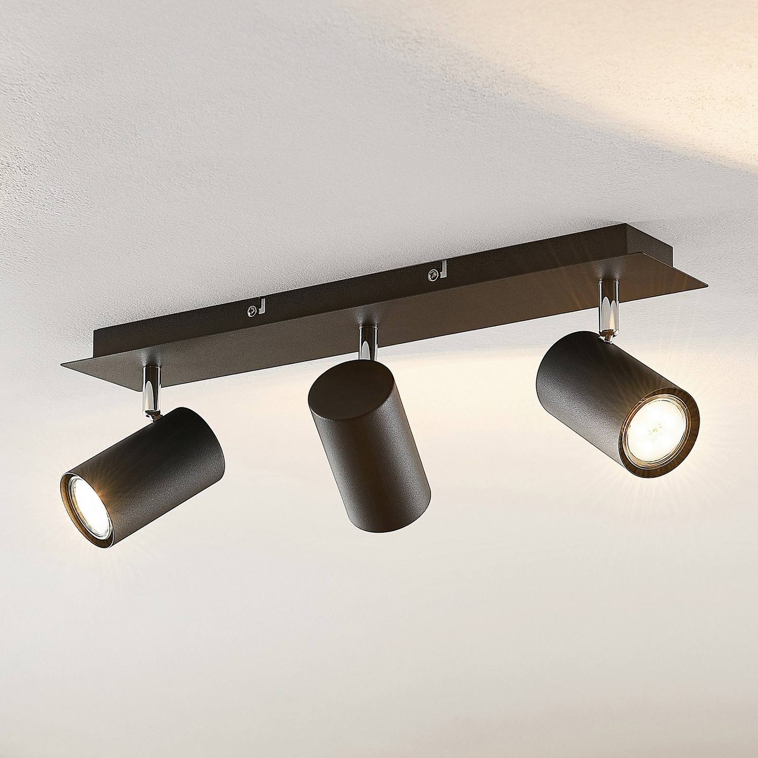 B-Ware Lindby Joffrey Deckenstrahler Deckenlampe Deckenlicht Lampe 3 Flammig Schwarz133