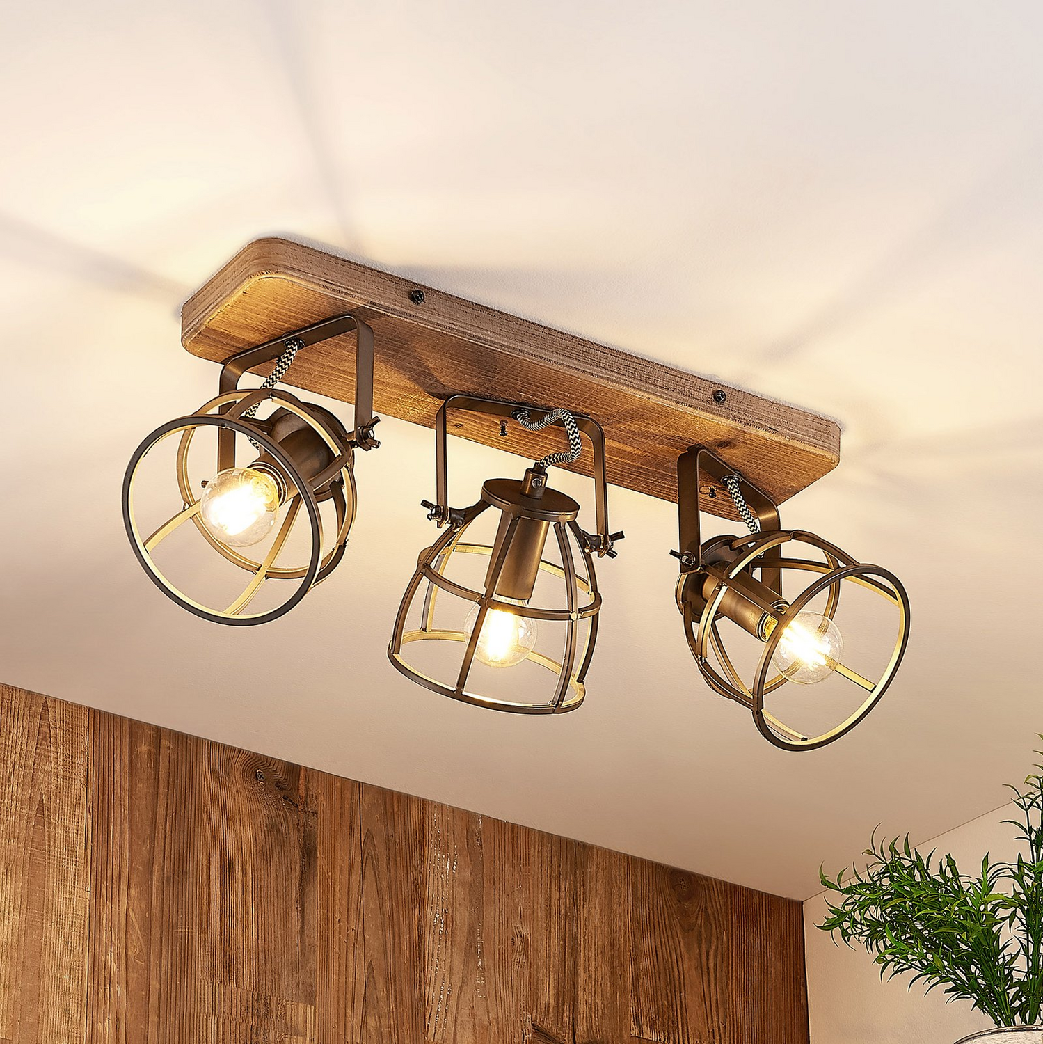 B-Ware Lindby Rutger Deckenlampe 3 Flg Deckenlampe Deckenlicht Deko Flurleuchte E14
