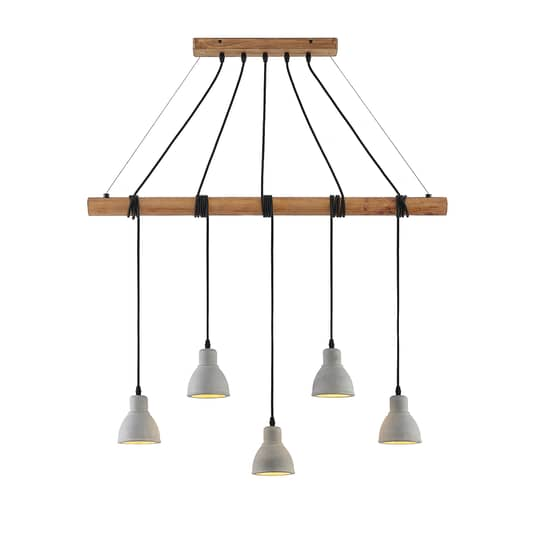 B-Ware Lindby Dorte Hängeleuchte Hängeleuchte Lampe Leuchte Aus Holz Und Beton Dunkel