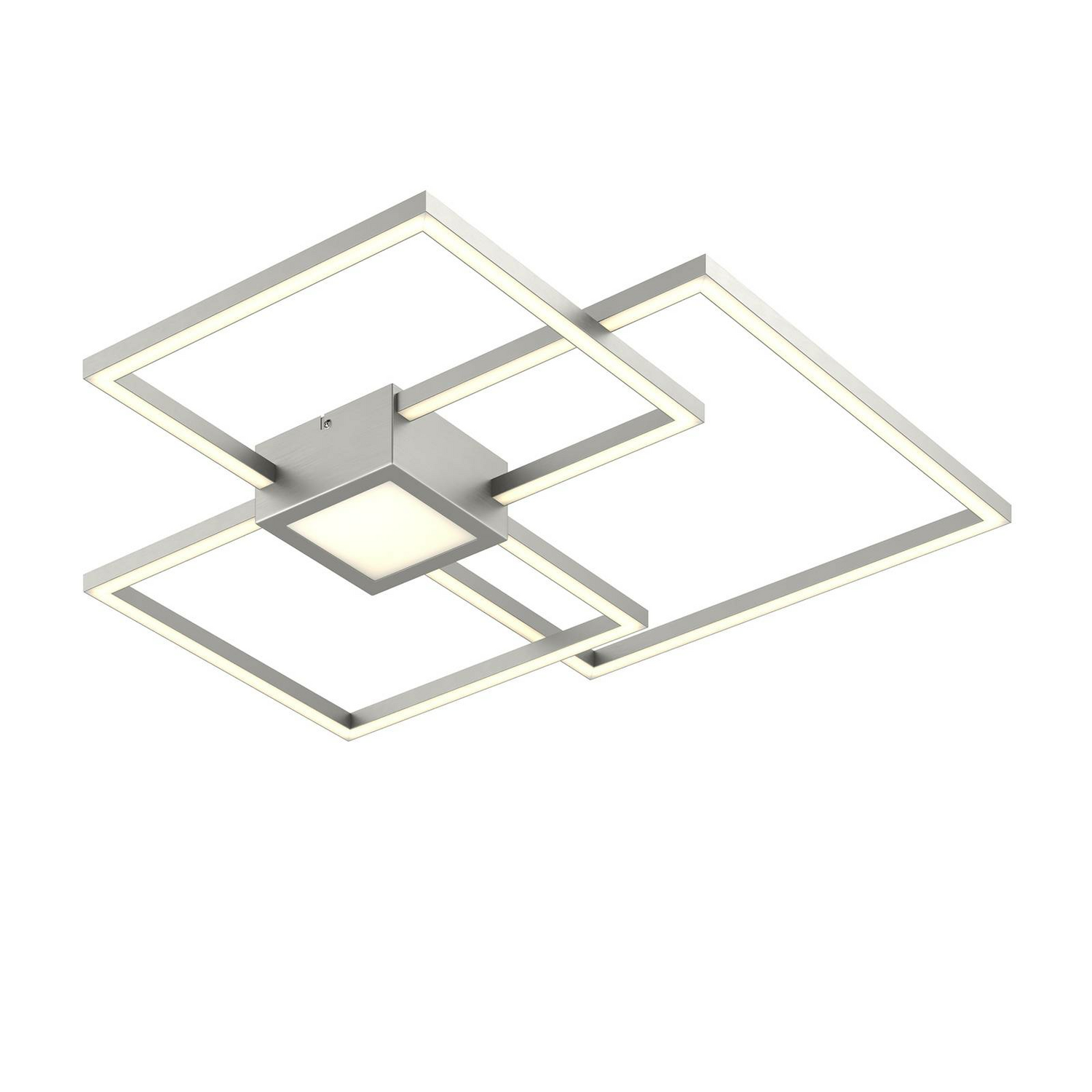 B-Ware Lindby Duetto Led Deckenlampe Deckenleuchte Lampe Wohnzimmerlampe Nickel 38 W