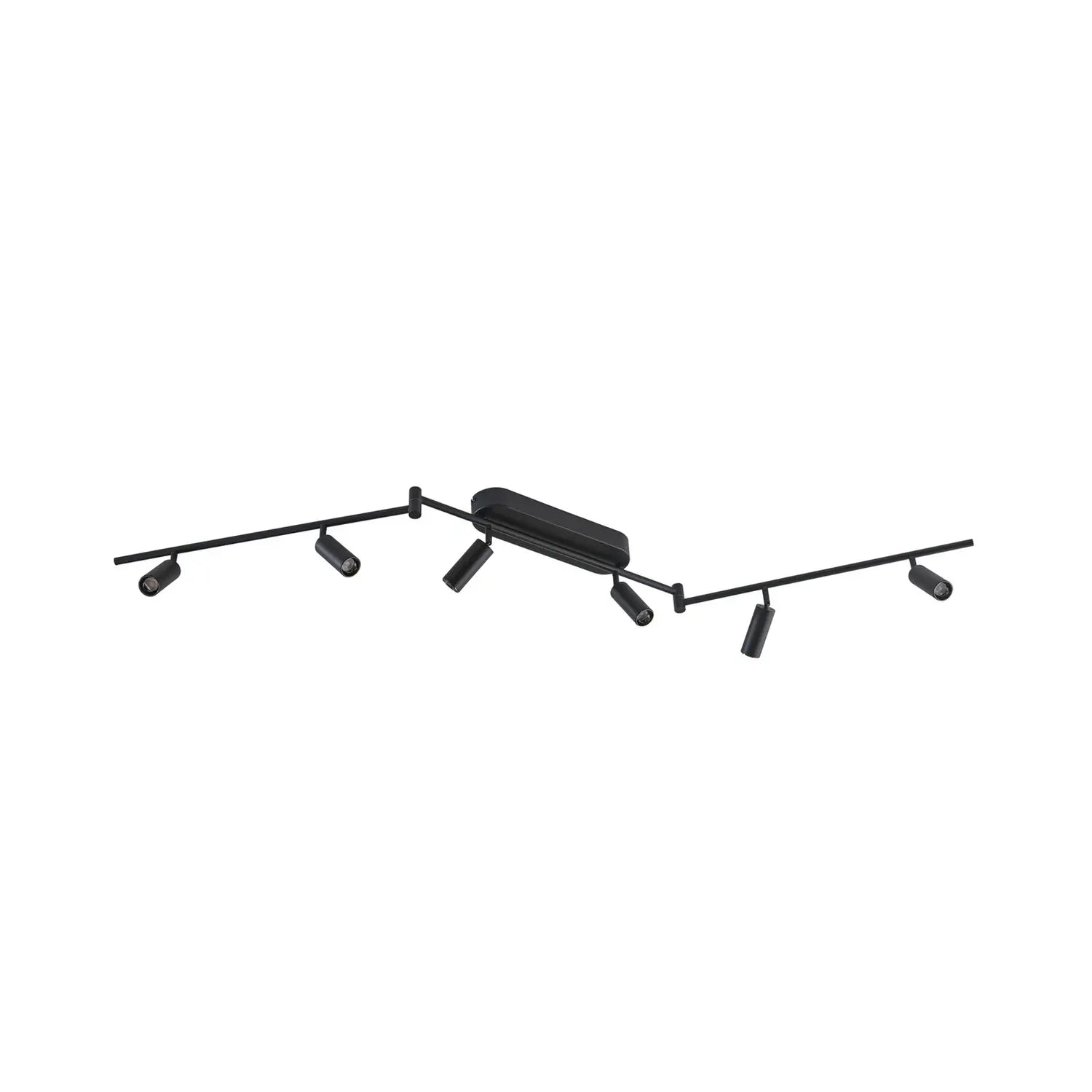 B-Ware Lindby Deckenleuchte Lampe Led Schwarz Matt Spots Eldrin 6 Flammig 152 Cm Ra90