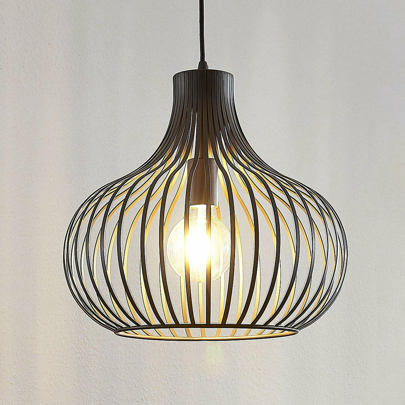 B-Ware Lindby Hängeleuchte Deckenlampe Pendelleuchte Lampe 1 Flammig E27 Braun