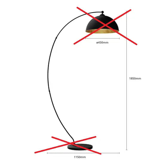 B-Ware Lindby Gebogene Stehleuchte Stehlampe Lampe Leuchte Jonera Siehe Text/Foto