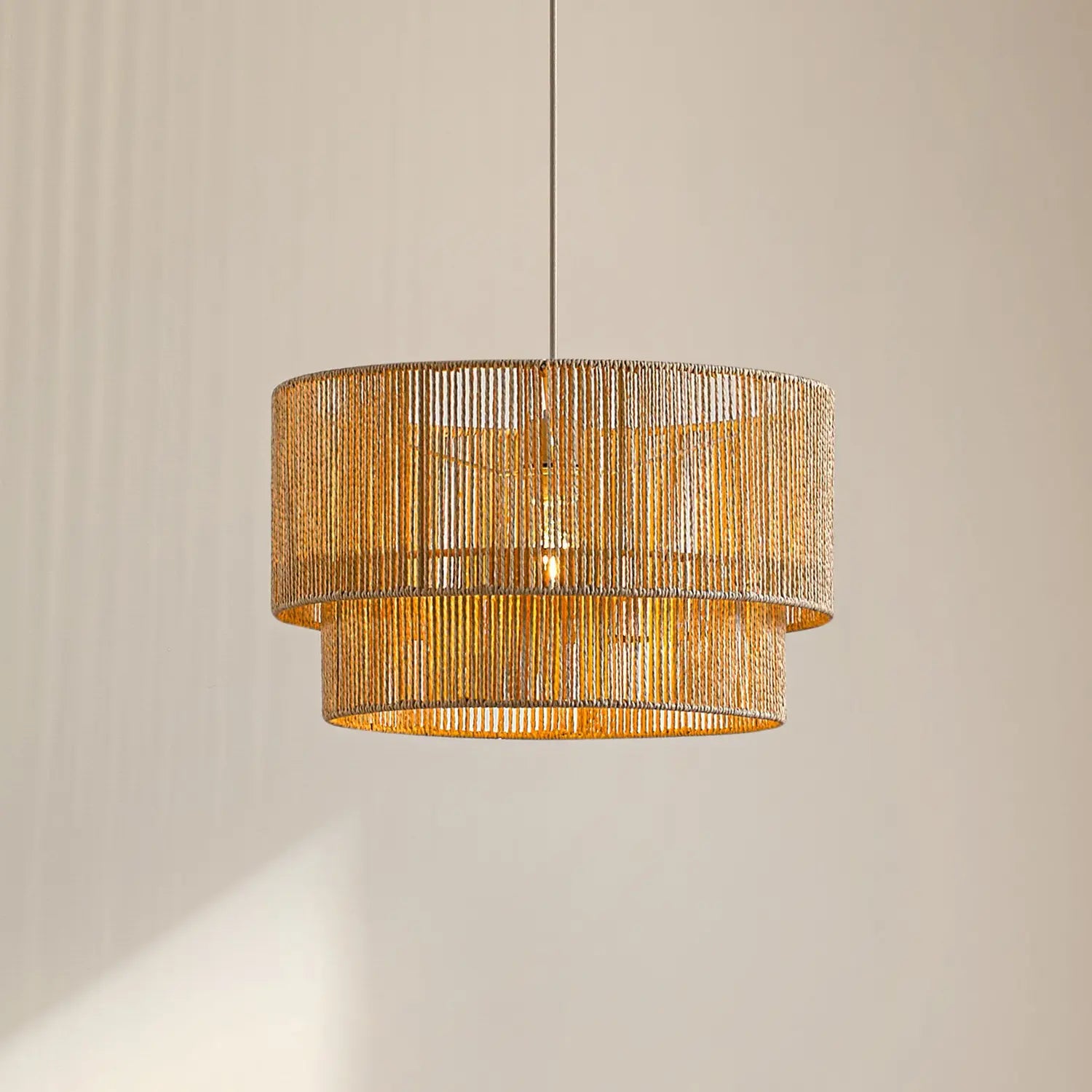 B-Ware Lindby Hängeleuchte Pendelleuchte Lampe E27 Papier Beige ø 45 Cm Anuva Leuchte