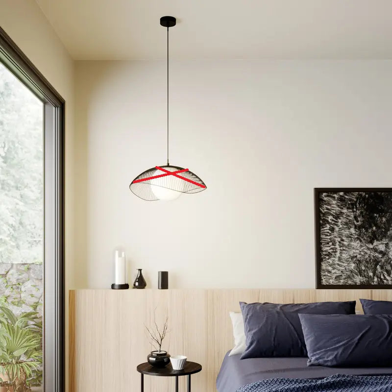 B-Ware Lindby Fabronia Hängeleuchte Gitter Leuchte Lampe Deckenlampe Siehe Text/Foto328