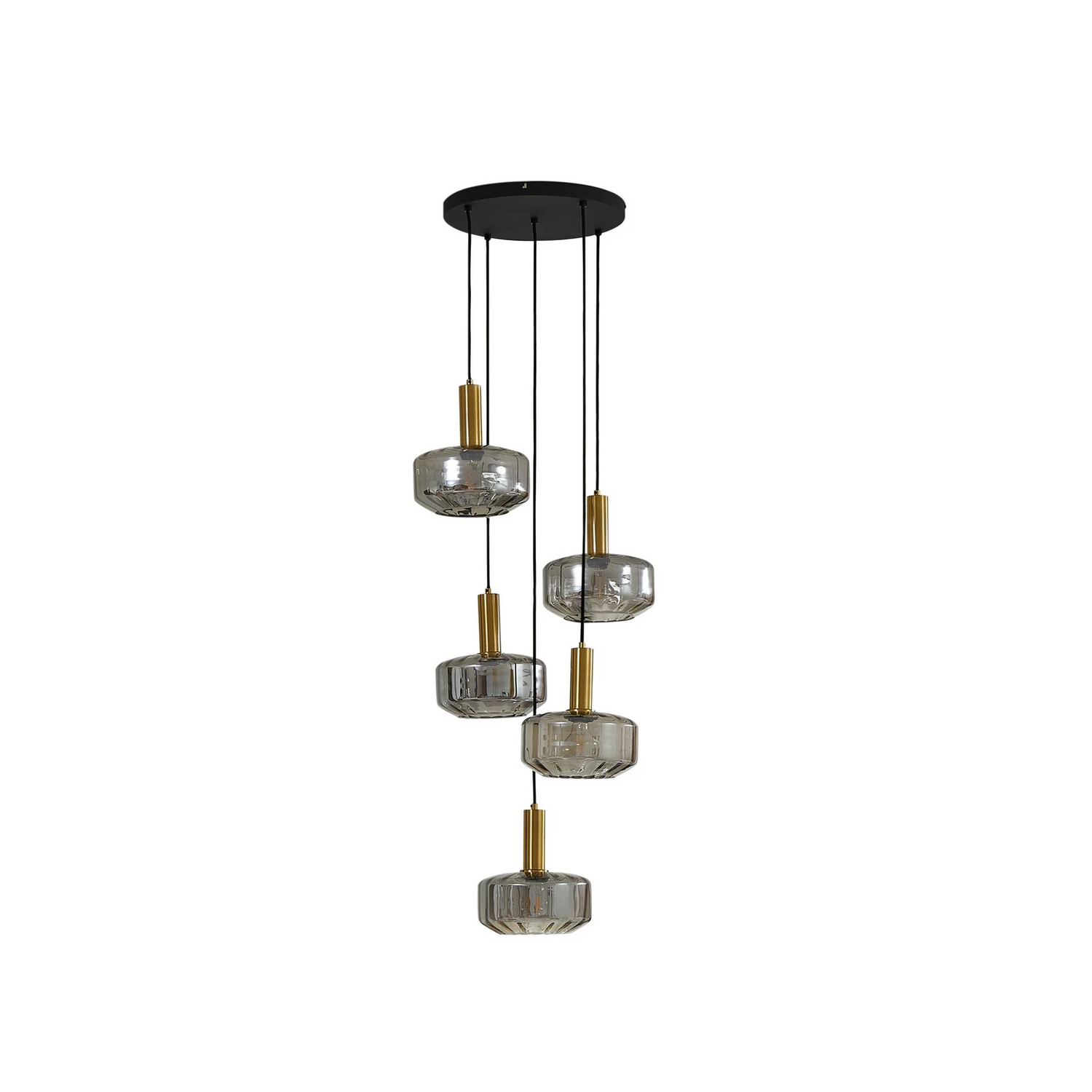 B-Ware Lindby Hängeleuchte Hildur ø 22 Cm Rauchgrau Glas Deckenlampe Lampe Leuchte S88