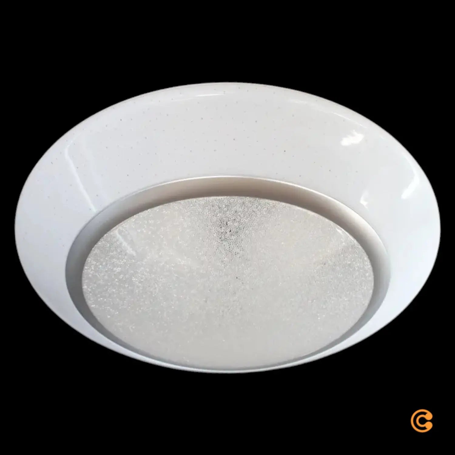 B-Ware Lindby Deckenleuchte Led Leuchte Ilektra Weiß Glitzer Fernbedienung Dimmbar 50cm
