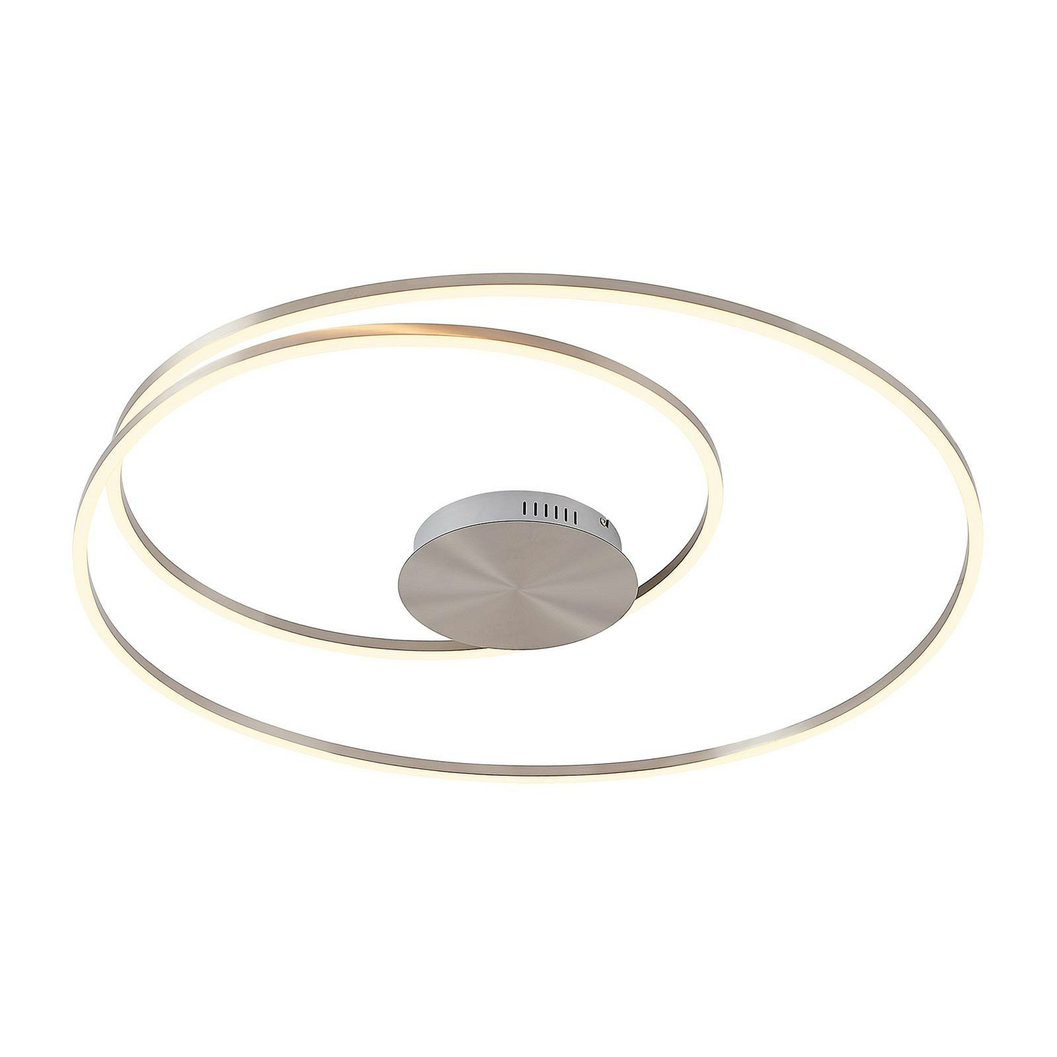 B-Ware Lindby Imus Led Deckenlampe Deckenlampe Lampe Leuchte Dimmbar ø 87 Cm Nickel