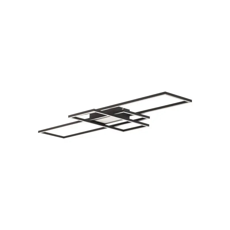 B-Ware Lindby Deckenlampe Deckenleuchte Led Ismera Schwarz Matt Aluminium Kunststoff559