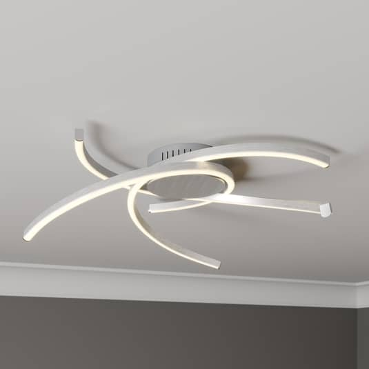 B-Ware Lindby Katris Led Deckenlampe Deckenlampe Lampe Leuchte 19 W Ip20 58 Cm, Alu